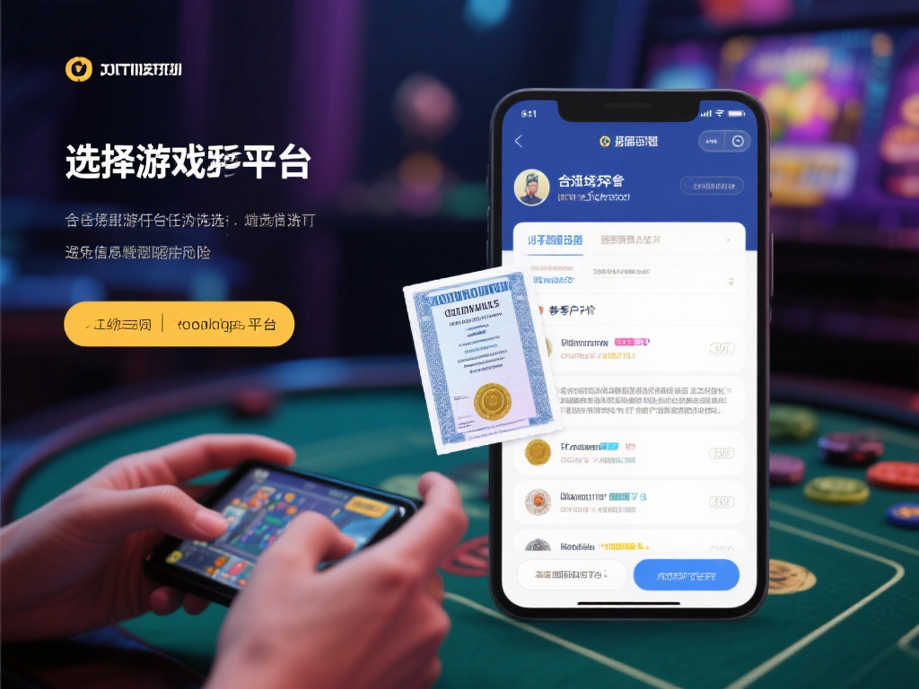 选择游戏平台时，要特别注意其合法性，注重查看该平台